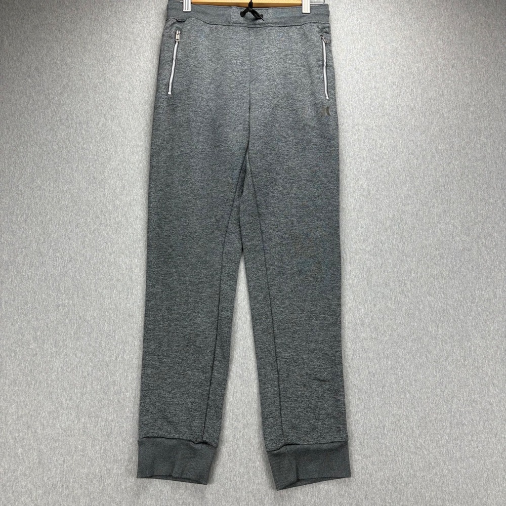 Hurley Joggers Mens XL Gray Athletic Dri Fit Pant Lightweight Stretch Drawstring
